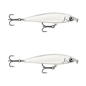 2x Rapala 10cm X Rap Magnum Prey Lipless Hard Body Fish Lures - HD Ghost