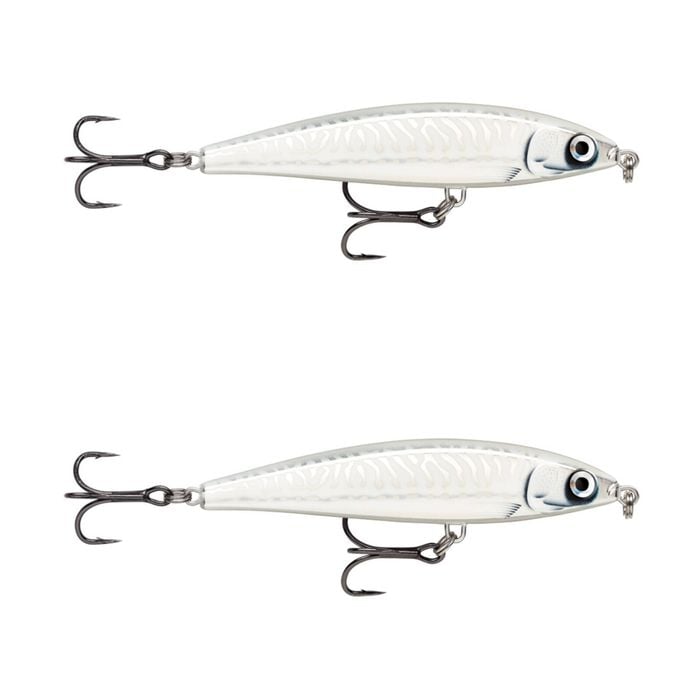 2x Rapala 10cm X Rap Magnum Prey Lipless Hard Body Fish Lures - HD Ghost
