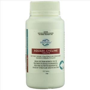 Aquari Cycline Tablets for Fish - 100 Tabs (Blue Planet)