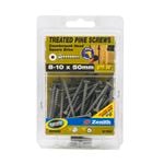 Zenith 8 - 10 x 50mm Treated Pine Countersunk Head Screws - 50 Pack