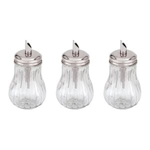 Trenton Glass Sugar Dispenser 285ml Tilt A Spoon Set Of 3