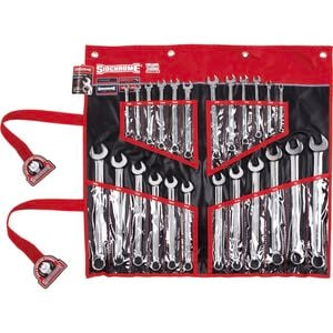 Sidchrome 24 Piece Metric & A/F Ring & Open End Spanner Set