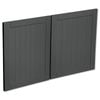 Kaboodle 1000mm Poppy Seed Country Fridge Cabinet Doors - 2 Pack