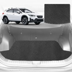 6D Diamond Car Boot Mat for Subaru XV (GP)2012-2017-Cargo Mat-Black-Outback GT