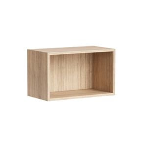 Kaboodle 800-899mm Almond Oak Customisable Slimline Open Shelf