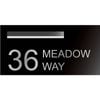 Numero Black Custom Letterbox & House Sign - Medium Rectangle