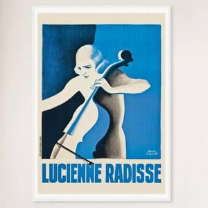 Galrie Lucienne Radisse Vintage Art Deco Poster by Paul Colin Timeless Elegance, White Frame, 70 x 100cm (28 x 40inch)