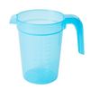Kh Graduated Measuring Jug Blue Tint Polypropylene 1l - 12 Pack