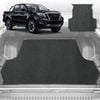 Ute Tub Mat for Nissan Navara Dual Cab NP300/D23 STX W/O Rear Cup 2015-Current (w Plastic Tub Liner)-Grey
