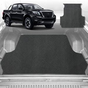 Ute Tub Mat for Nissan Navara Dual Cab NP300/D23 STX W/O Rear Cup 2015-Current (w Plastic Tub Liner)-Grey