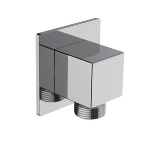 Mondella Chrome Rococo Square Shower Elbow - Chrome