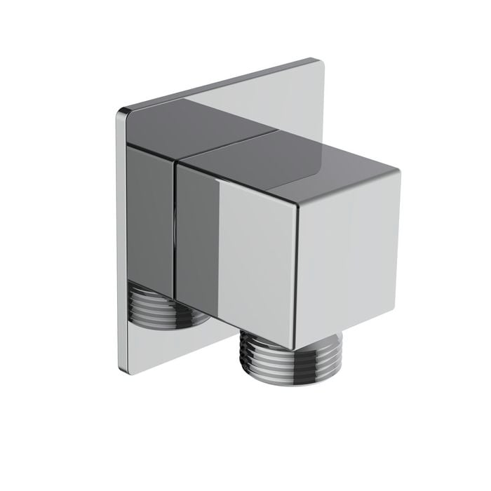 Mondella Chrome Rococo Square Shower Elbow - Chrome