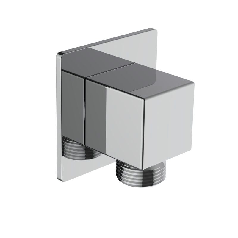 Mondella Chrome Rococo Square Shower Elbow - Chrome