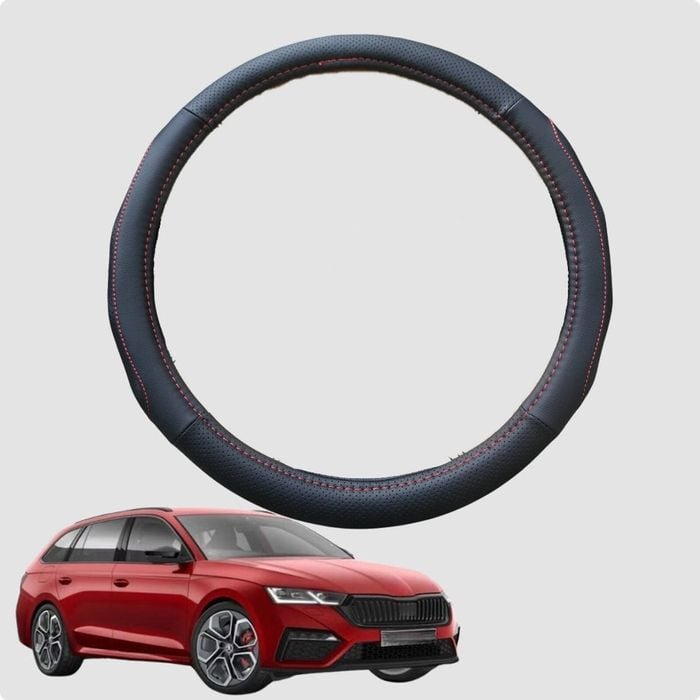 Steering Wheel Cover for Skoda Octavia 2020-Current (NX) 38CM | Circle