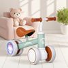Ufurniture Baby Balance Bike with Colorful Lighting Green