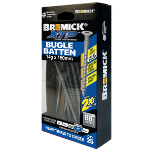 Bremick XTP 14g x 150mm T40 B8 Bugle Batten - 25 Pack