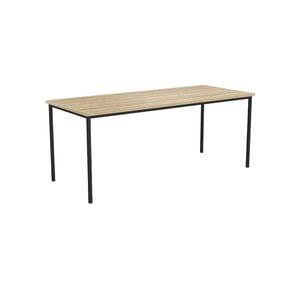 Olg Ekosystem Canteen Table Black Frame New Oak Ravine Top L1800mm X W900mm