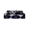 SOGA High Stretch 3-Seater Checkered Print Sofa Slipcover