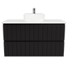 New England Joinery 1050mm Splendor Centre Basin SilkSurface Top Wall Hung Vanity
