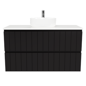 New England Joinery 1050mm Splendor Centre Basin SilkSurface Top Wall Hung Vanity