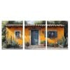 3pcs Mexican Outdoor Rustic Patio Print 100% Australian Made 3 x 40x60cm (Metal Print)