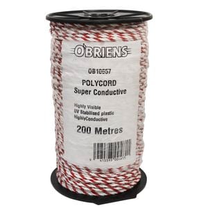 O'Briens 200m 3.5mm Electric Fencing Polywire