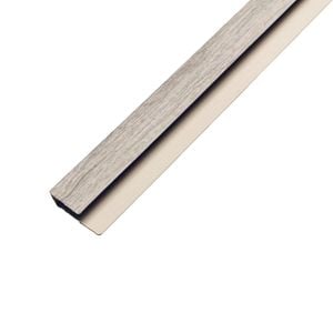 QuickBoard 31 x 13mm 2.7m Light French Oak PVC Composite U Edge Trim