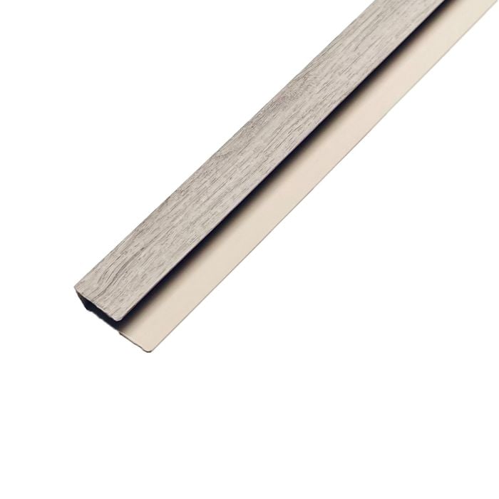 QuickBoard 31 x 13mm 2.7m Light French Oak PVC Composite U Edge Trim