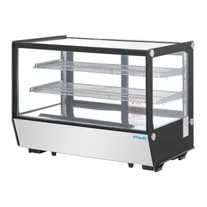 Polar G-series Counter Display Merchandiser Square Glass - 160ltr - Pg004-a