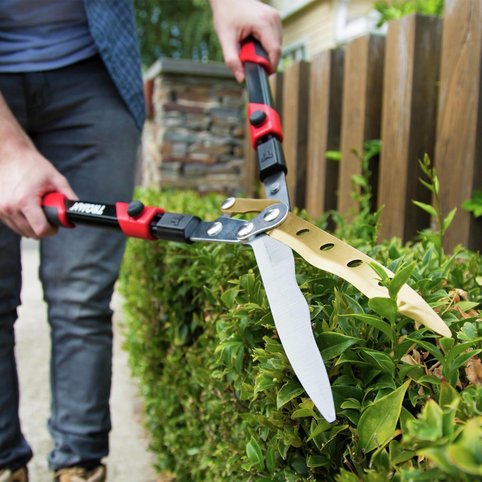 Trojan Compound Telescopic Wavy Hedge Shears Bunnings Australia
