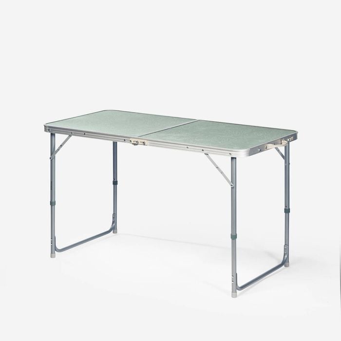 Decathlon - Folding Camping Table - 4 To 6 People - Green - One Size
