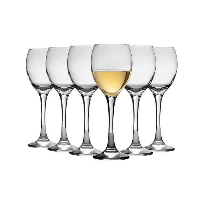 LAV Venue White Wine Glasses - 245ml - Clear - Pack of 6
