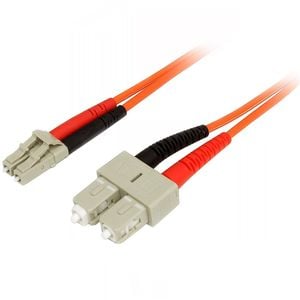 Startech.com 1m Fiber Optic Cable - Multimode Duplex 50/125 - Lszh Fiber Jumper Cord - Lc/sc