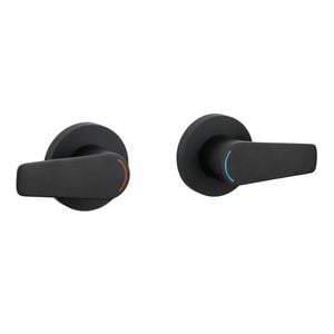 evekare Black Matte 1/4 Turn Extended Lever Wall Top Assembly