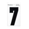 Sandleford 85mm Black Cut Out Self Adhesive House Number 7