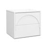 Aurora 2 Drawer Arch Bedside Table in White Oak