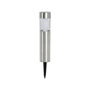 Click 27.5cm Aria Stainless Steel Bollard LED Solar Light