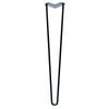 Taskmaster 710 x 12mm Black Hairpin Steel Furniture Leg