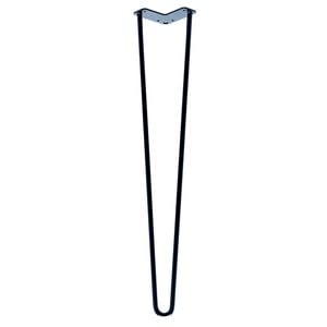 Taskmaster 710 x 12mm Black Hairpin Steel Furniture Leg