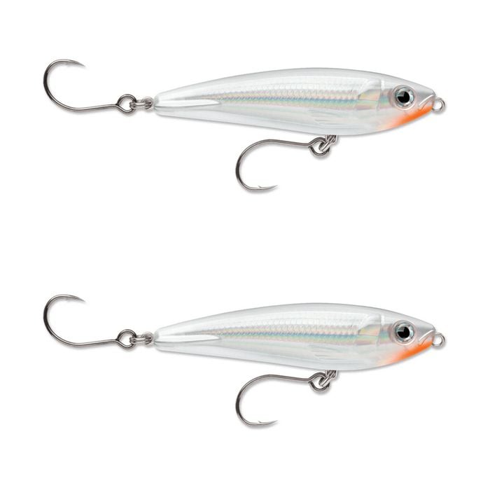 2x Rapala 7cm Saltwater X Rap SubWalk Walk the Dog Bait Fish Lures -Glass Ghost