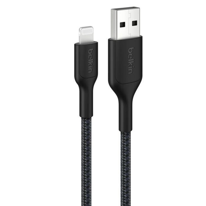 Belkin BoostCharge Pro Braided Lightning to USB-A Cable 1M – Black