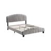 IHOMDEC Double Size Shell-Style Bed Frame Base Mattress Platform BEF04 Grey