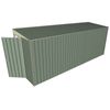 Build-a-Shed 1.5 x 5.2 x 2m Skillion Shed without Side Doors - Green