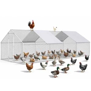 Advwin 300x600x196cm Large Chicken Coop Walk In Run Cage Rabbit Hutch
