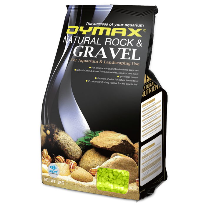 Dymax Coloured Gravel Lime Yellow - 2kg (dm379)