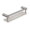 Nero Mecca Care 25mm Grab Rail With Shelf 450mm Brushed Nickel