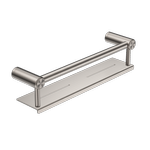 Nero Mecca Care 25mm Grab Rail With Shelf 450mm Brushed Nickel