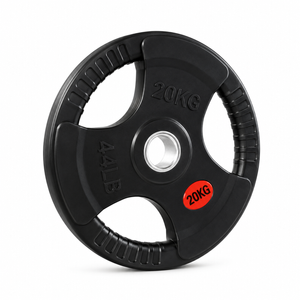 FITNESS MASTER 20KG Rubber Olympic Weight Plate Single Gym Barbell Plate