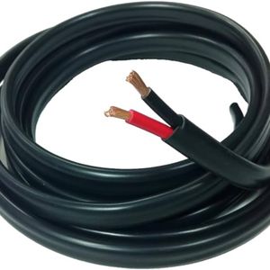 Pure Copper Twin Core Cable 12M 8B&S 8mm² 50A V90 Automotive Grade Black Red Dual Core Wire 4WD Caravan Solar Off-Grid