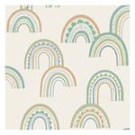 Boho Rainbow Green/Teal Wallpaper  53cm x 10.05m